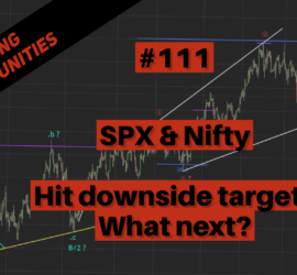 111. SPX & Nifty hit downside target, what next - Trading Opportunities Webinar by Neerav Yadav